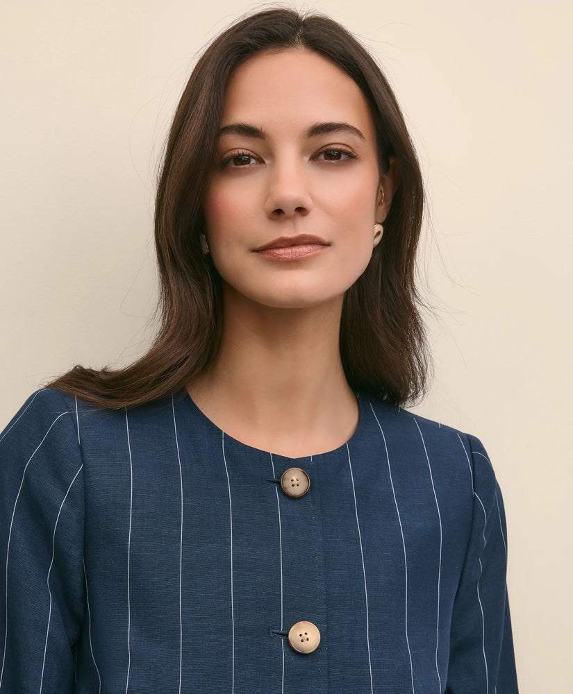 Lyocell-Blend Stripe Jacket | Brooks Brothers cheap