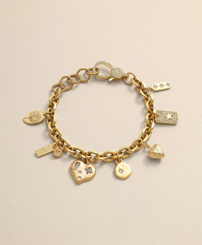 Loni Paul Charm Bracelet in 14K Plated Gold | Brooks Brothers online