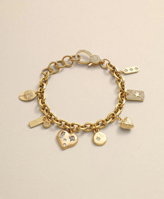Loni Paul Charm Bracelet in 14K Plated Gold | Brooks Brothers online