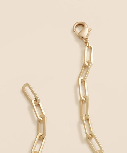 Loni Paul Paperclip Layering Chain in Matte 14K Plated Gold | Brooks Brothers online shop
