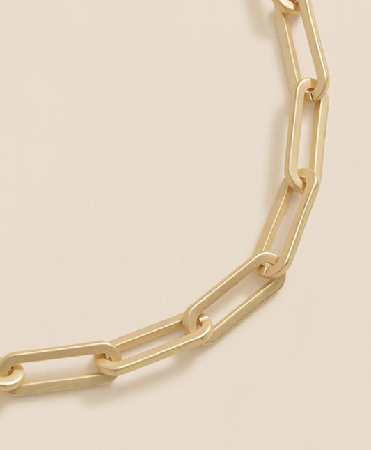 Loni Paul Paperclip Layering Chain in Matte 14K Plated Gold | Brooks Brothers online shop