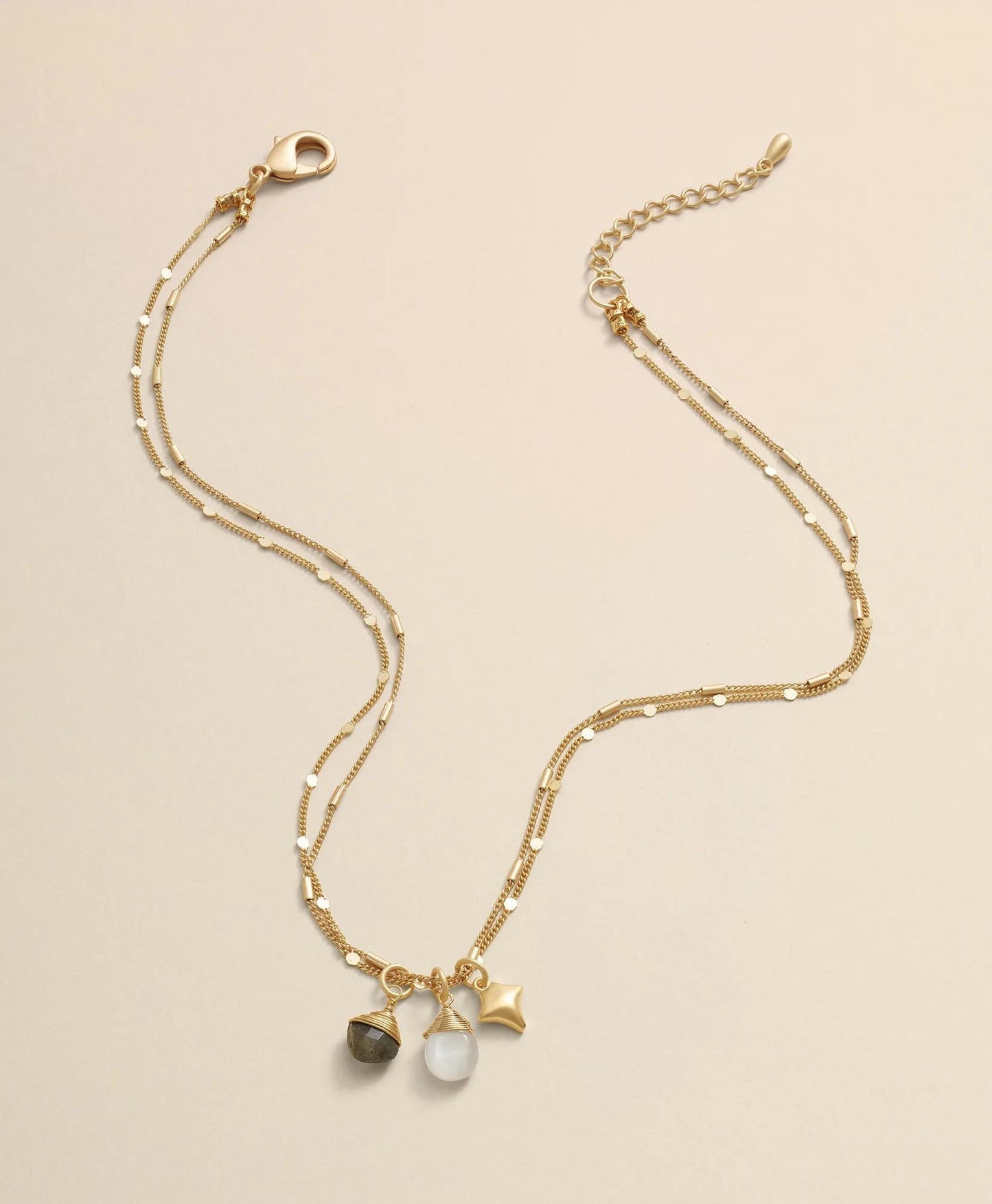 Loni Paul Two-Strand Charm Necklace in 14K Plated Gold | Brooks Brothers for sale