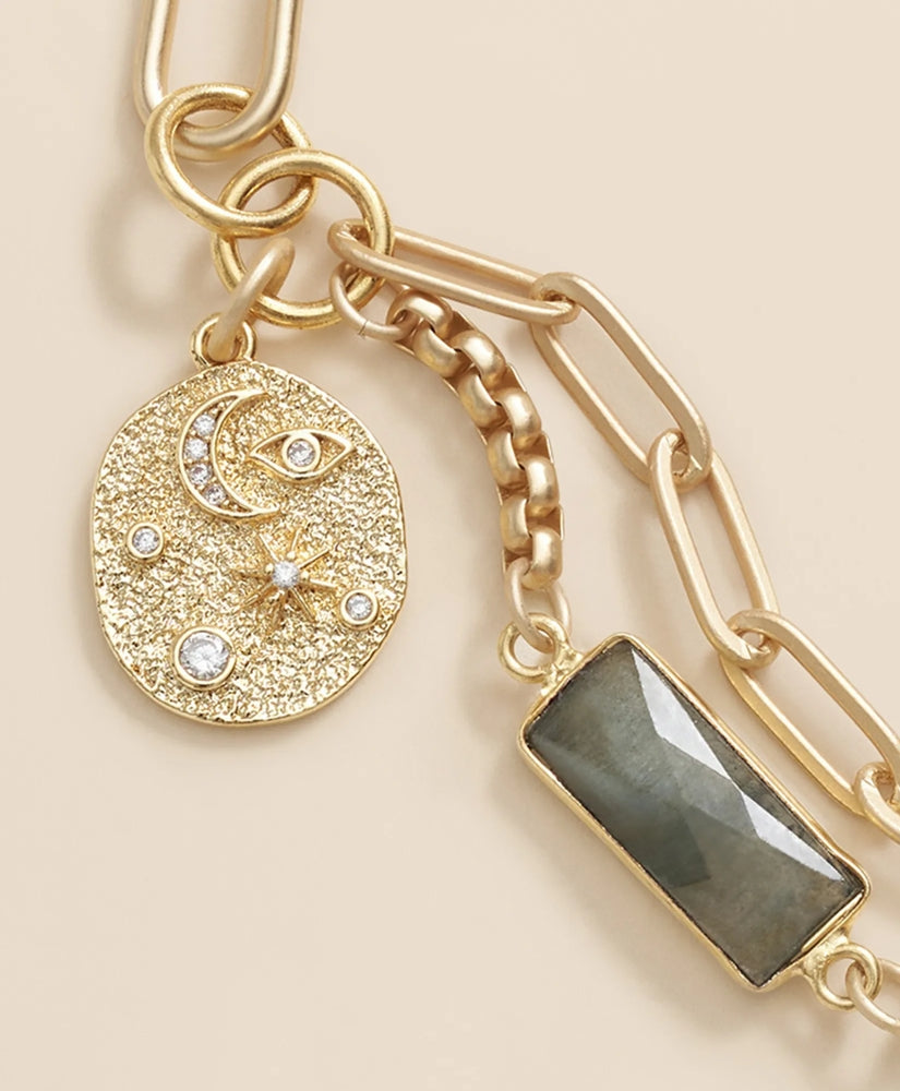 Loni Paul Two Strand Labradorite Bracelet in 14K Plated Gold | Brooks Brothers discount