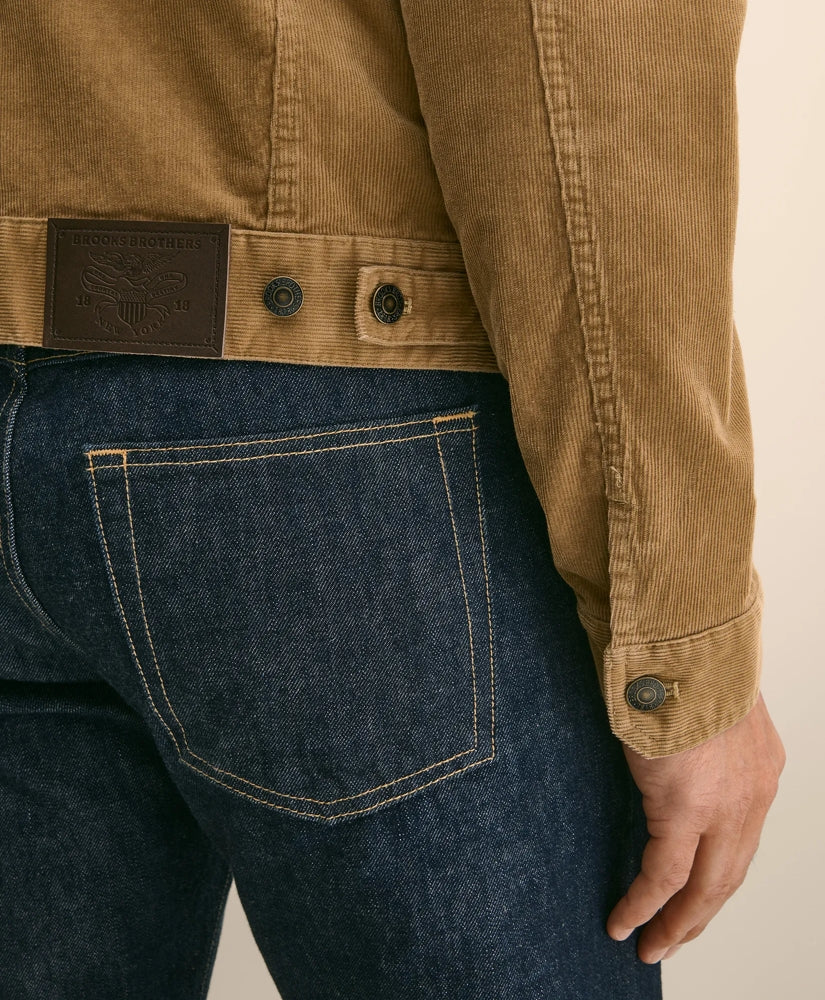 Medium Wale Corduroy Trucker Jacket | Brooks Brothers online