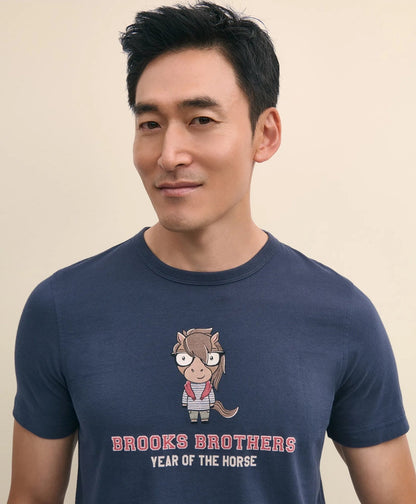 Men's Lunar New Year 100% Cotton Graphic T-Shirt | Brooks Brothers online shop