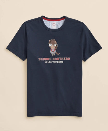 Men's Lunar New Year 100% Cotton Graphic T-Shirt | Brooks Brothers online shop