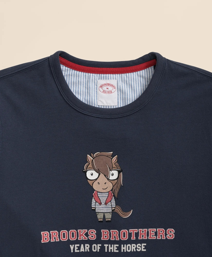 Men's Lunar New Year 100% Cotton Graphic T-Shirt | Brooks Brothers online shop