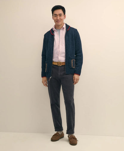 Men's Lunar New Year Wool Full-Zip Sweater | Brooks Brothers sale