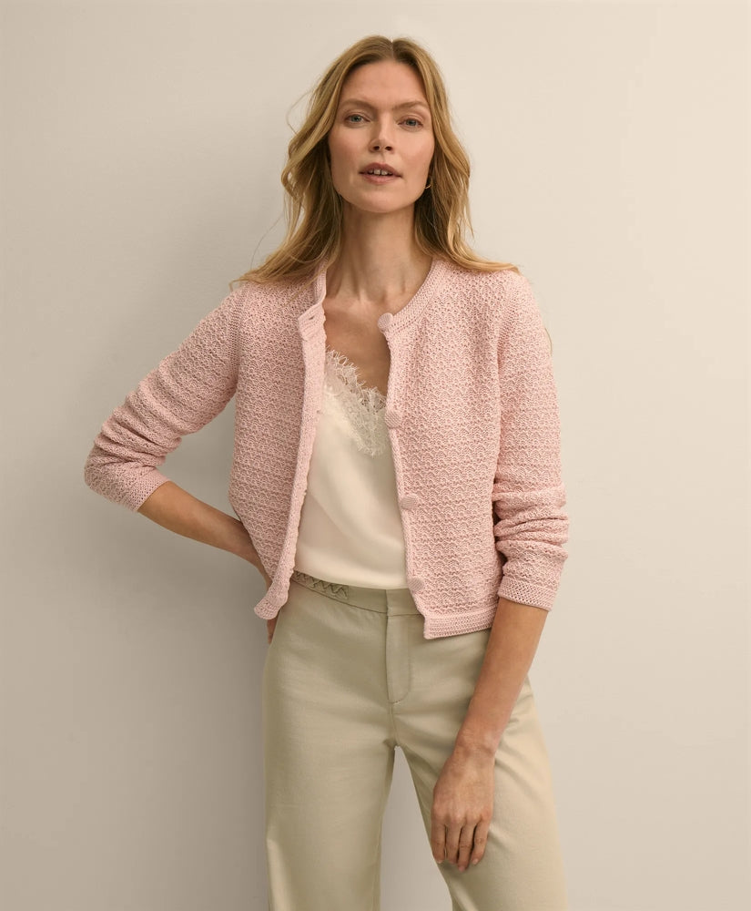 Mercerized Cotton Crochet Sweater Jacket | Brooks Brothers online - US 7627