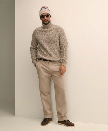 Merino-Cashmere Marled English-Rib Turtleneck | Brooks Brothers for sale