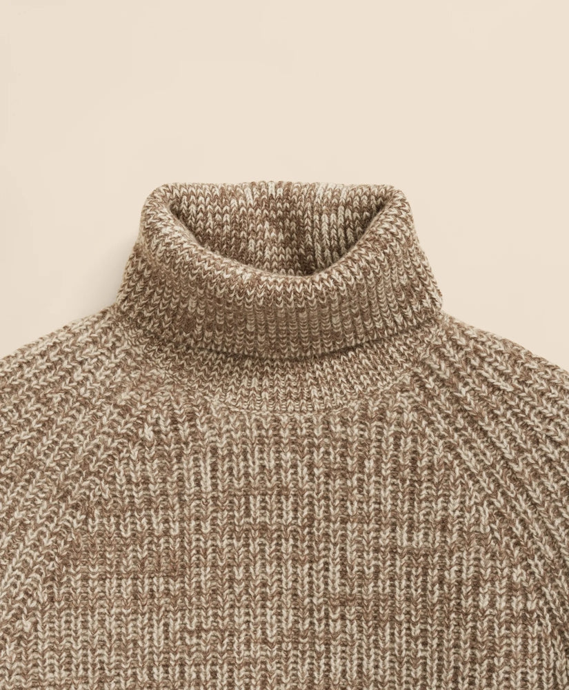 Merino-Cashmere Marled English-Rib Turtleneck | Brooks Brothers for sale