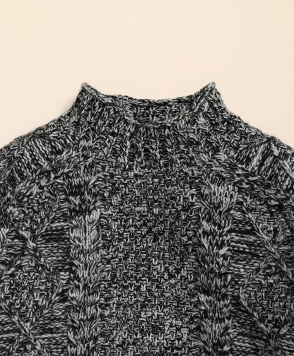 Merino Wool Aran Marled Mock Neck Sweater | Brooks Brothers sale