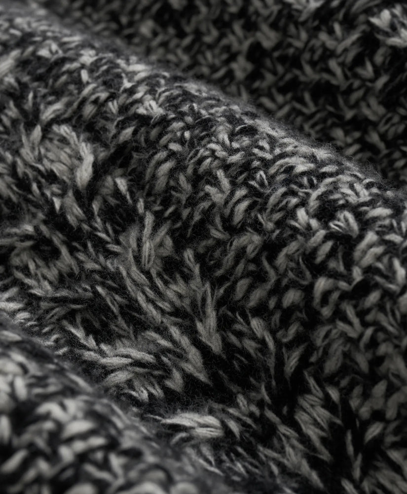 Merino Wool Aran Marled Mock Neck Sweater | Brooks Brothers sale