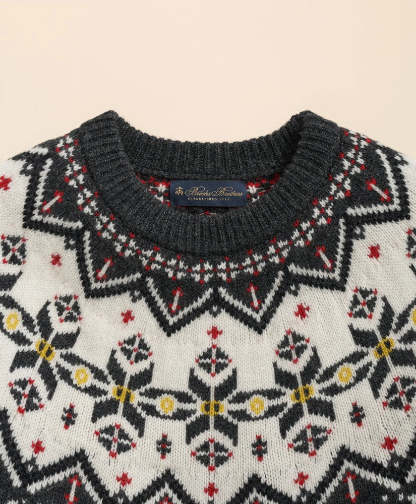 Merino Wool Archive Fair Isle Sweater | Brooks Brothers on sale