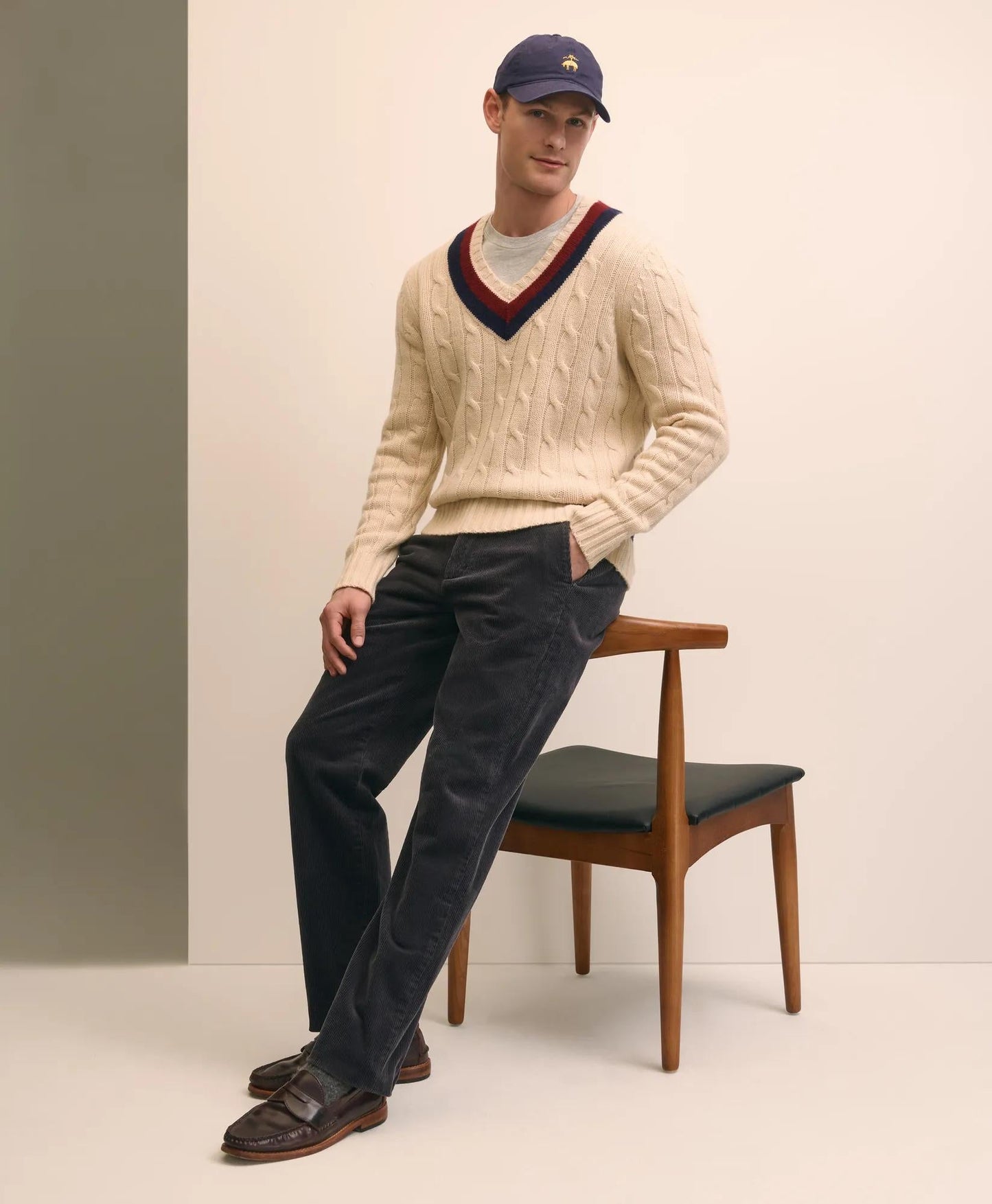 Merino Wool Archive Tennis Sweater | Brooks Brothers sale