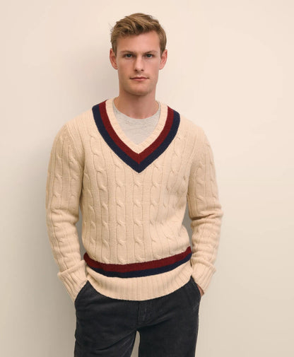 Merino Wool Archive Tennis Sweater | Brooks Brothers sale