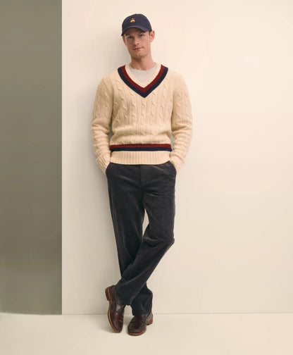 Merino Wool Archive Tennis Sweater | Brooks Brothers sale
