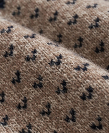 Merino-Wool Blend Jacquard Moose Sweater | Brooks Brothers online