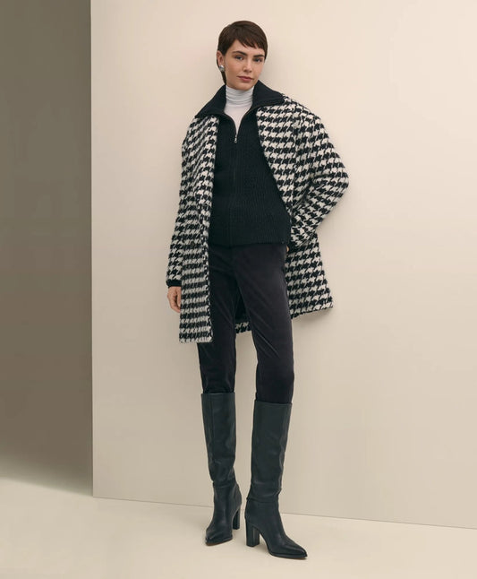Merino Wool Blend Peplum Zip Cardigan | Brooks Brothers sale