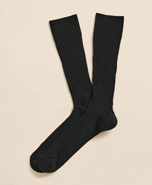 Merino Wool Blend Ribbed Socks | Brooks Brothers online