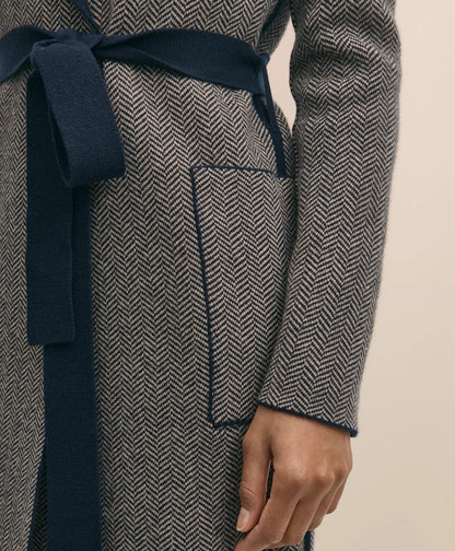 Merino Wool-Cashmere Belted Reversible Sweater Jacket | Brooks Brothers cheap