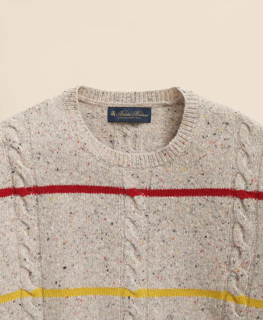 Merino Wool Donegal Stripe Sweater | Brooks Brothers cheap
