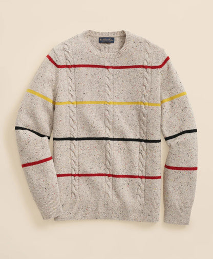 Merino Wool Donegal Stripe Sweater | Brooks Brothers cheap
