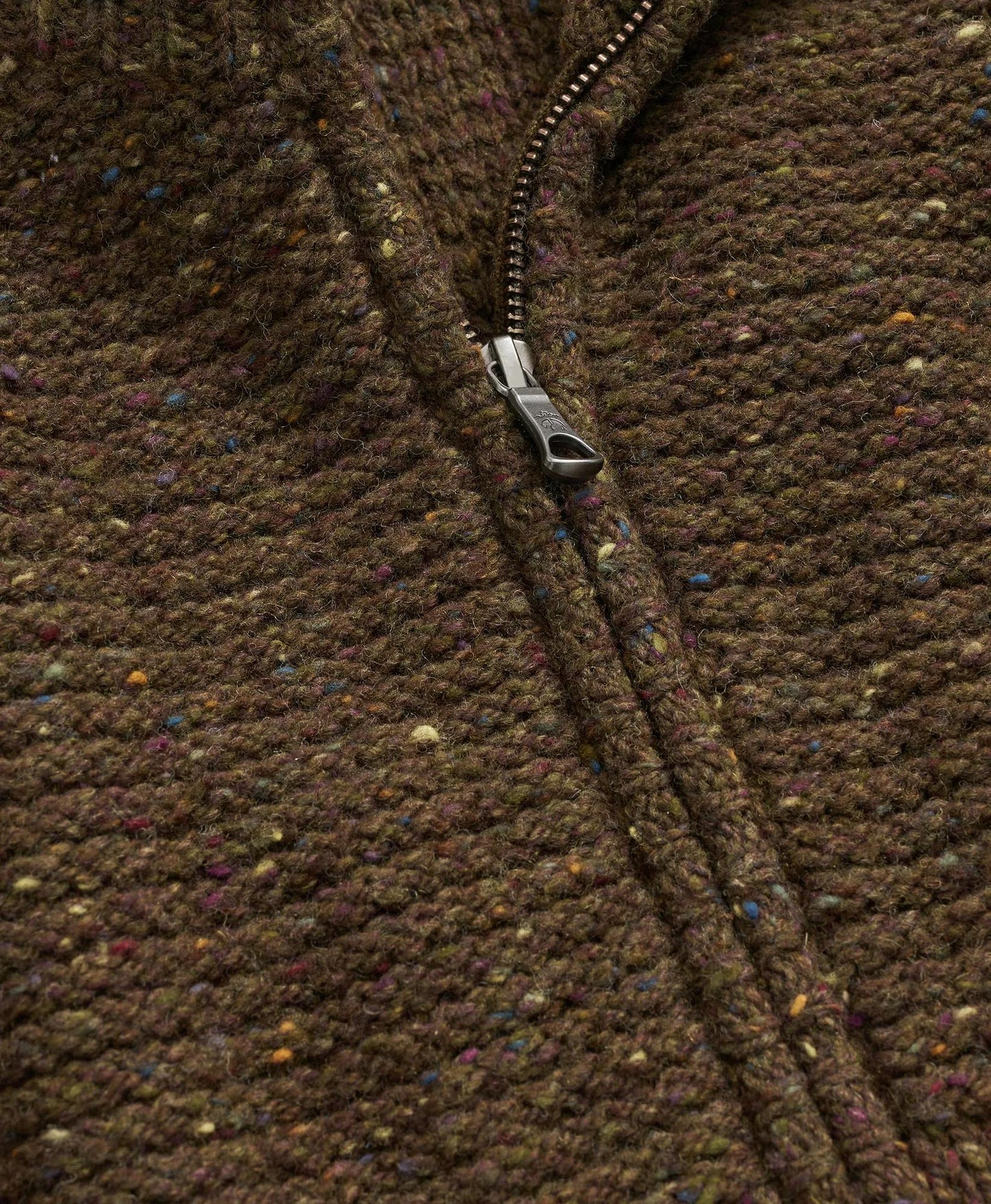 Merino Wool Donegal Zip Cardigan | Brooks Brothers online shop