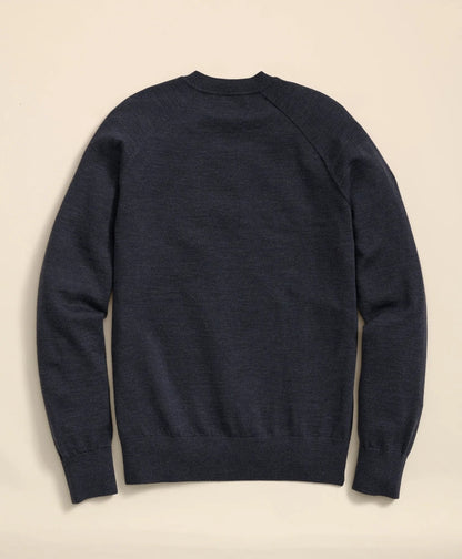 Merino Wool Glen Plaid Contrast Sweater | Brooks Brothers online shop