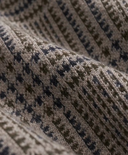 Merino Wool Glen Plaid Contrast Sweater | Brooks Brothers online shop