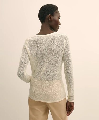Merino Wool Lace Sweater | Brooks Brothers cheap