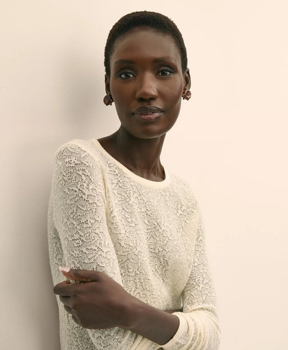 Merino Wool Lace Sweater | Brooks Brothers cheap