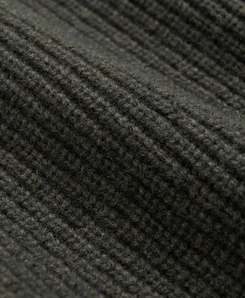 Merino Wool Military Full-Zip Sweater | Brooks Brothers discount