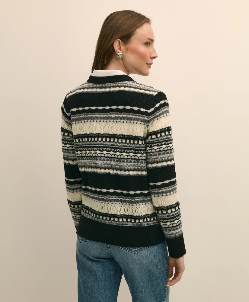 Merino Wool Pointelle Cardigan | Brooks Brothers sale