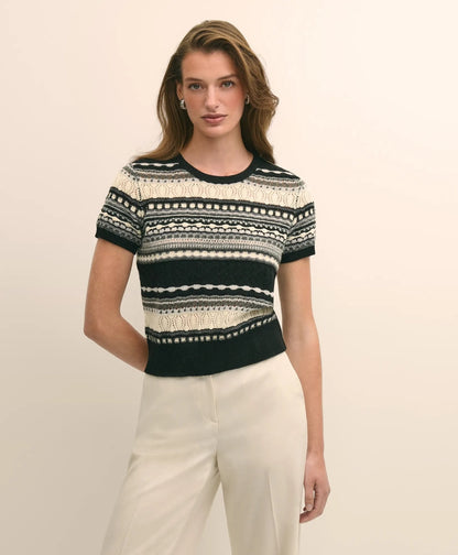 Merino Wool Pointelle Sweater Shell | Brooks Brothers sale