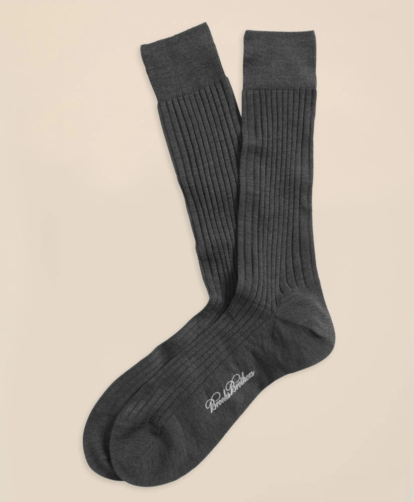 Merino Wool Ribbed Crew Socks | Brooks Brothers discount - US 9505