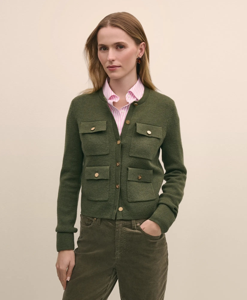 Merino Wool Sweater Jacket | Brooks Brothers online