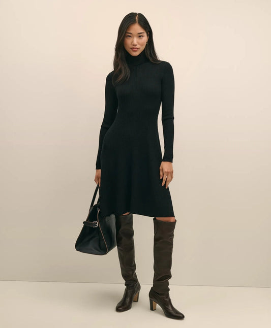 Merino Wool Turtleneck Dress | Brooks Brothers cheap