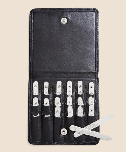 Metallic Collar Stays with Nappa Leather Case | Brooks Brothers online