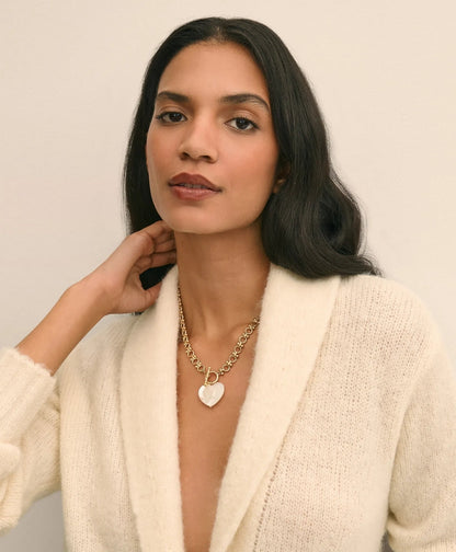 Necklace with Mother-Of-Pearl Heart Pendant | Brooks Brothers online