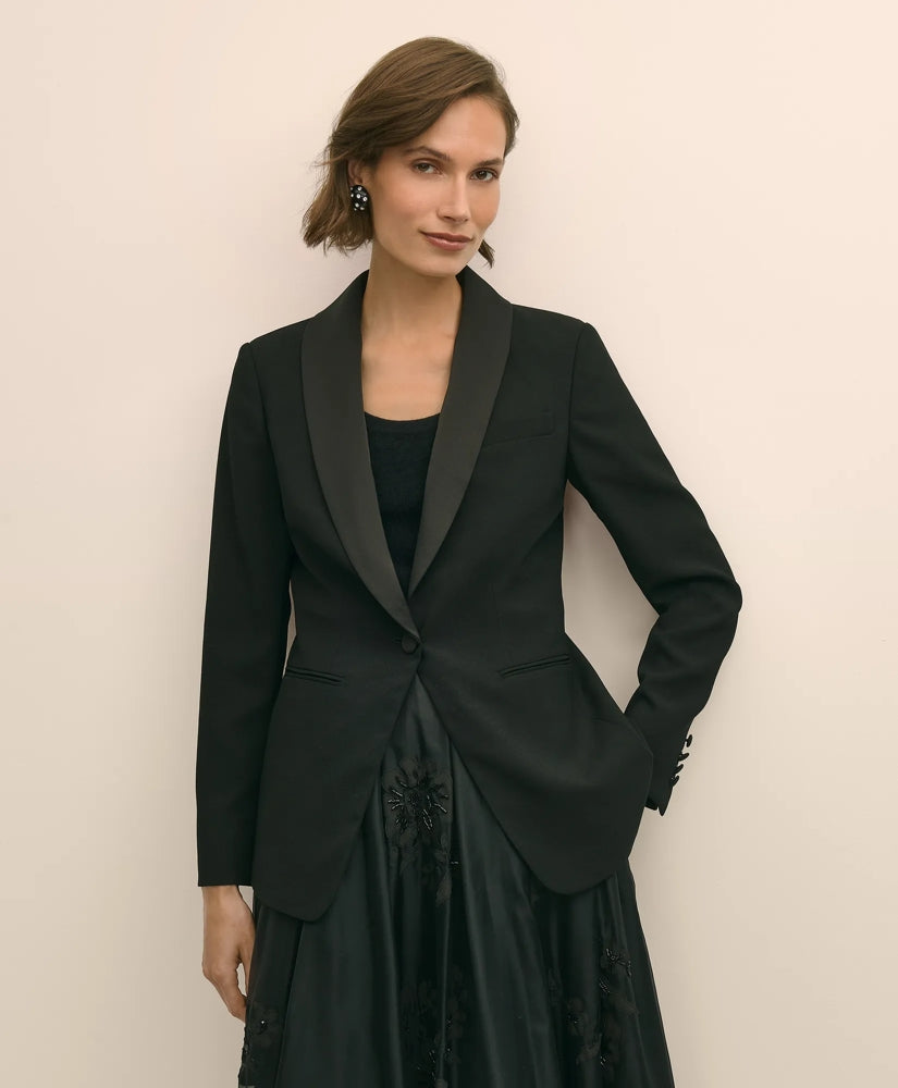 Crepe Shawl-Collar Dinner Jacket | Brooks Brothers on sale