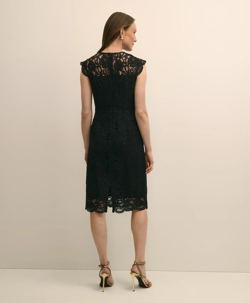 Cotton-Viscose Lace Dress | Brooks Brothers for sale