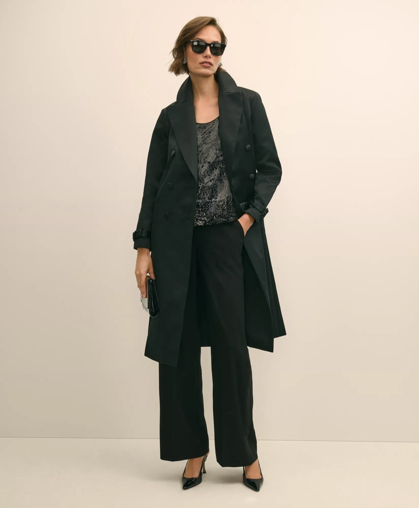 Taffeta Belted Trench Coat | Brooks Brothers for sale