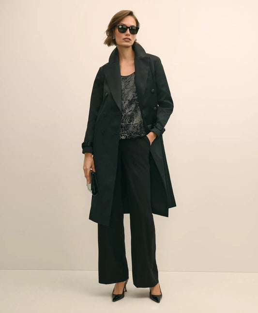 Taffeta Belted Trench Coat | Brooks Brothers for sale