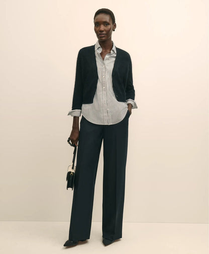 Wool-Cashmere Blend Cropped Cardigan | Brooks Brothers online shop