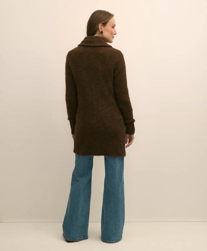 Alpaca-Wool Blend Shawl Collar Tunic Cardigan | Brooks Brothers on sale