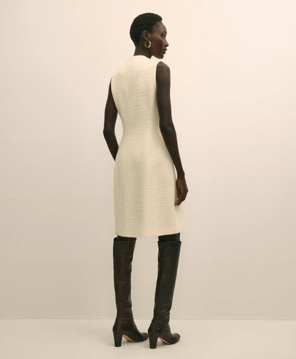 Boucle Sleeveless Button-Front Sheath Dress | Brooks Brothers online