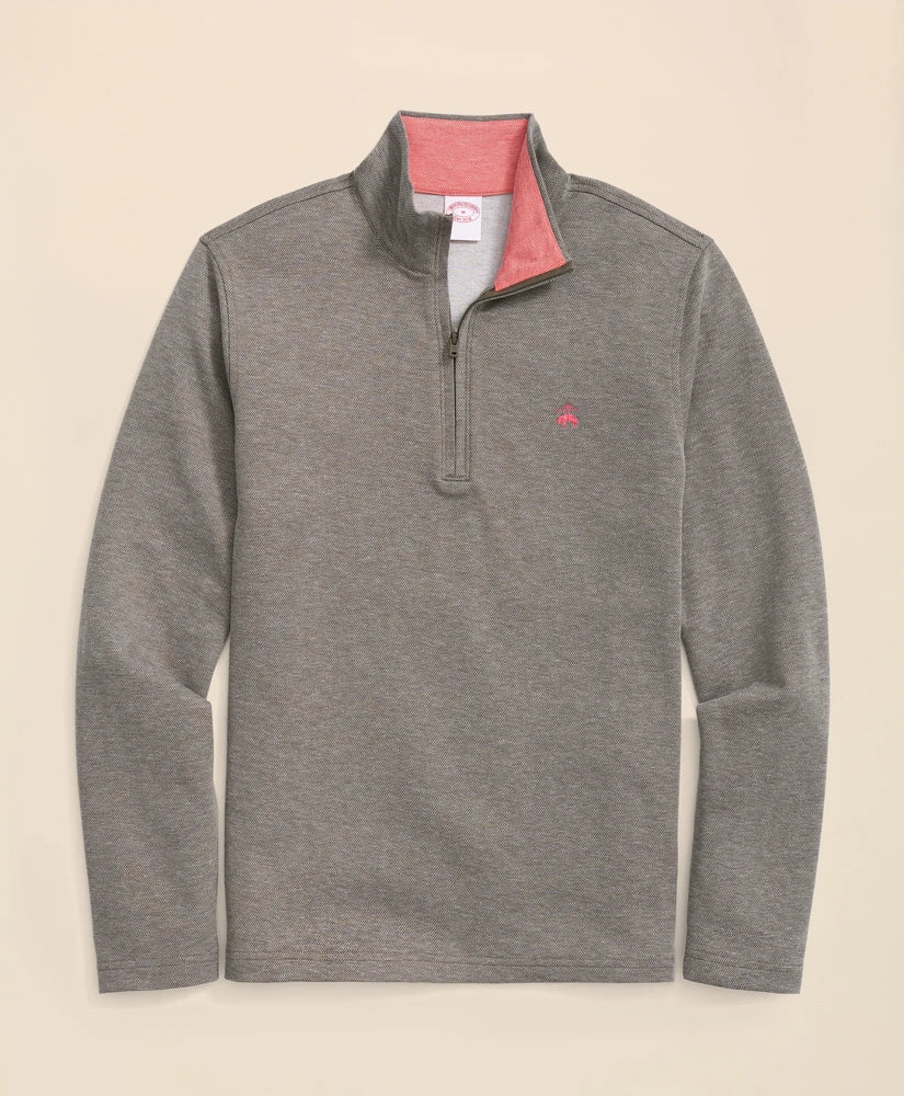Cotton Blend Pique Quarter-Zip | Brooks Brothers for sale - US 6393