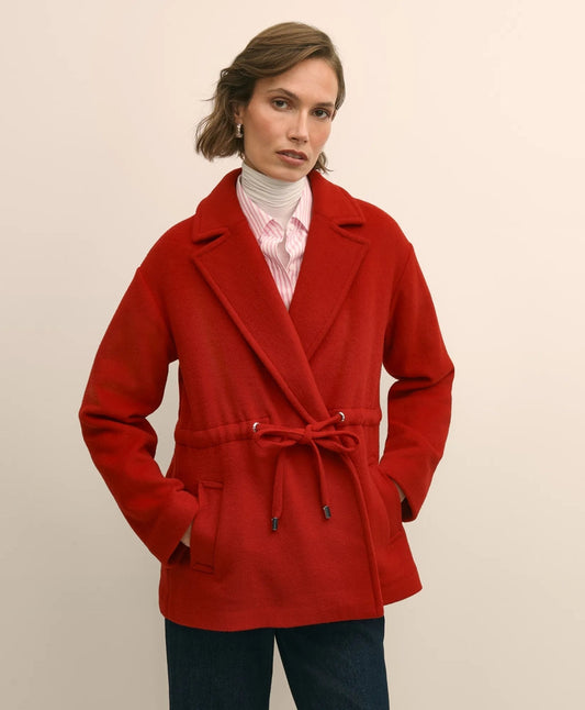 Wool Double-Faced Drawstring Waist Coat | Brooks Brothers cheap