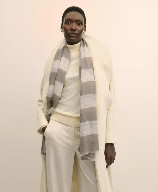 Wool-Silk Blend Shimmer Scarf | Brooks Brothers discount